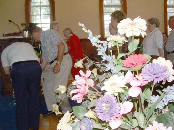 Photo of the flower communion.