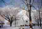 The church on a wintry day