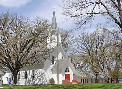 Nora UU Church in the spring