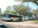 Buses arrive for the Syttende Mai dinner